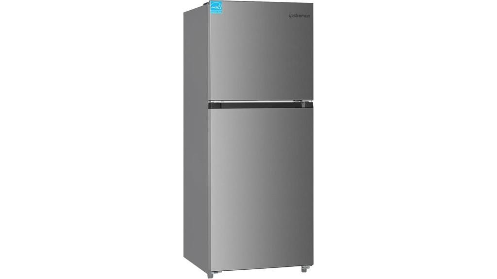 spacious double door fridge