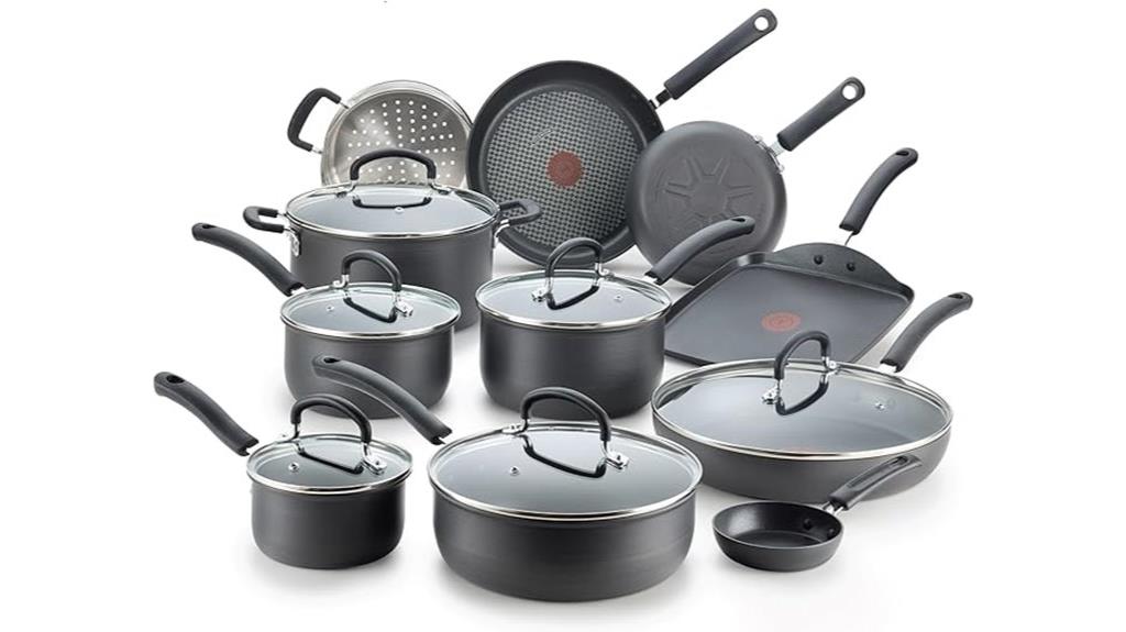 t fal nonstick cookware set